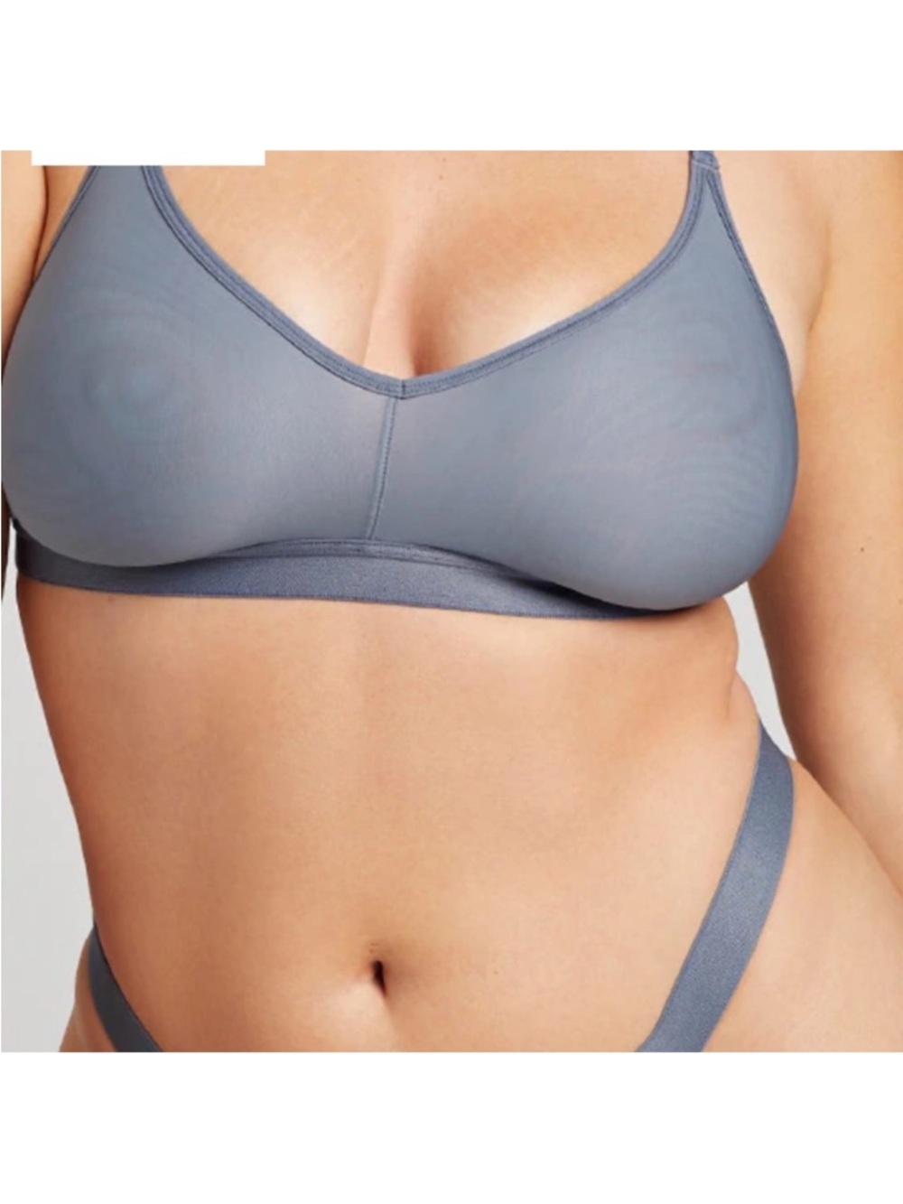 Negative Silky Non-Wire Bra in Slate- Size 1